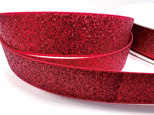 Glitter Printed Ribbon